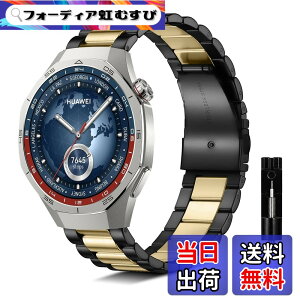 �y���������z[KeeFos] 22mm �o���h Huawei Watch GT5 Pro 46mm/Huawei Watch GT5 46mm/Watch GT4 46mm/Watch 4 46mm/Watch 4 Pro 48mm/Watch GT 3 �Ή� �����o���h �X�e�����X �E�H�b�`�o���h �����o���h �����ȒP �������� �F�F