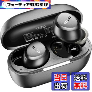 �y���������zTOZO A1 �C���z�� bluetooth ���C�����X�C���z�� ���ቹ�� �g�F�n���� ���^�y�� �}�C�N���� AI �ʘb���m�C�Y���_�N�V���� �J�X�^��EQ �A�v���Ή� �h�� �ő��32���Ԃ̘A���Đ� �Ԃ�[