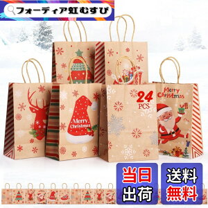 �y���������zGeeRic 24���Z�b�g�N���X�}�X �M�t�g�o�b�O ���b�s���O�� �N���X�}�X���� �M�t�g �� ��񂰑� �V���b�s���O �p�[�e�B�[ �N���X�}�X�p � 21x15x8cm �F�F�p�^�[3