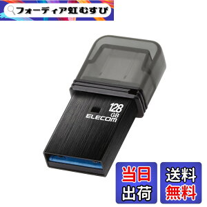 �y���������z�G���R�� USB������ USB3.2(Gen1) Type-C �L���b�v�� �F�F�u���b�N�A�T�C�Y�F128GB