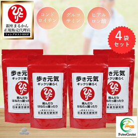 【まとめ買いクーポン配布中】銀座まるかん 歩き元気ギックリ楽らく（大）240g 約950粒 4袋セットひざ 腰 サプリメント 斎藤一人 ひとりさん コラーゲン コンドロイチン グルコサミン ヒアルロン酸 粒 栄養補助食品 健康食品 サプリ 栄養