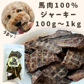 ★☆レビューで300円OFFクーポン☆★馬肉ジャーキー 馬肉100% 大入り 100g袋 犬用高級おやつ 国産無添加 高たんぱく 低脂質 グルテンフリー 全犬種対応 愛犬の健康をサポート