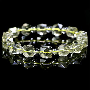 〔K1849-14〕高品質 約9mm リビアングラス 隕石 ブレスレット Libyan desert glass