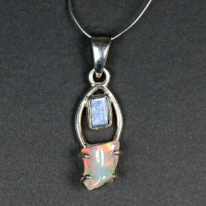 �kJ368-7�l�G�`�I�s�A���I�p�[�� �u���[�J�C���i�C�g sv925 ��Ύ����΃y���_���g�g�b�v�@opal kyanite