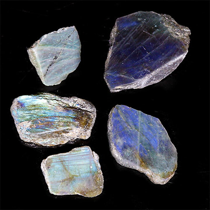 楽天市場】〔D440-5〕ラブラドライト スライス 5個入り Labradorite 