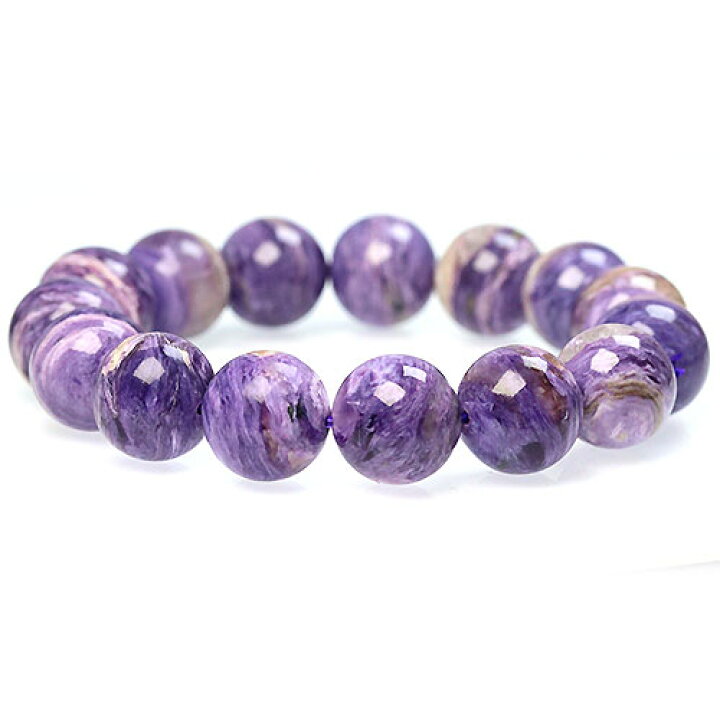 楽天市場】〔K1719-1〕約14mm チャロアイト ブレスレット Charoite 