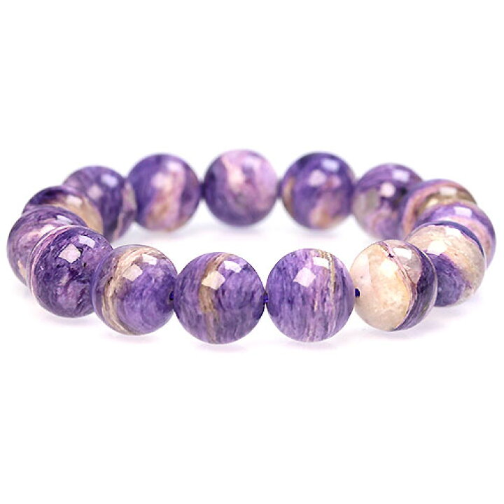 楽天市場】〔K1719-1〕約14mm チャロアイト ブレスレット Charoite 