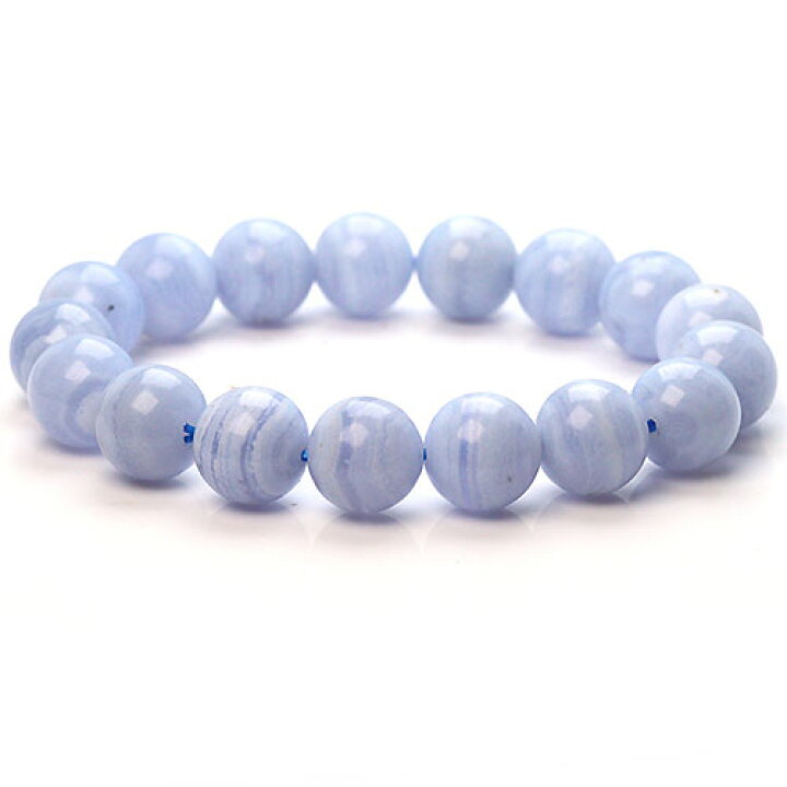 楽天市場】〔K1638〕高品質 約12mm ブルーレースアゲート Blue Lace 