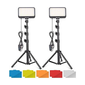 LEDBepCg 2packsZbg 8C`rfICg ՎBe Or J[tB^[5Ft ledCg YouTube/Tik Tok/X/ins//Q[/Ɩ/rfIBeɑΉ (35[145CM) Kis