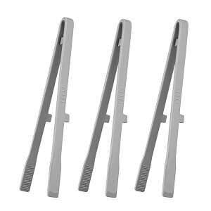 トング シリコーン 耐熱 細い 自立式 滑りにくい キッチントング 焼肉 キャンプ バーベキュー 菜箸 調理用 食洗機対応可 3本セット グレー