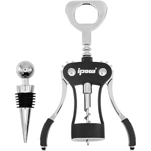 ワインオープナー 栓抜き 簡単 コルクスクリュー ウイング ワインコルク抜き ソムリエナイフ 蓋開け