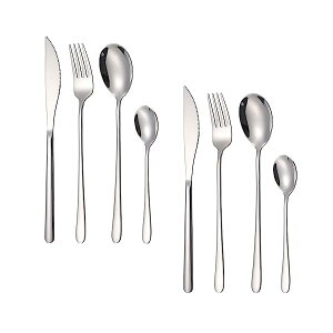 Jg[Zbg iCt tH[N Xv[ Zbg 8{ 2lp 18-8XeX  pڂ̂Ȃ̌^  ig H􂢋@gp Vo[