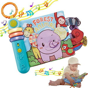 【送料無料】赤ちゃん おもちゃ 0歳 知育玩具 1歳 2歳 3歳 多機能布絵本 音楽30曲 ライト 動物の鳴き声 英語学習 2段階音量 布のおもちゃ ベビー 出産祝い 男の子 女の子 一歳 誕生日プレゼン