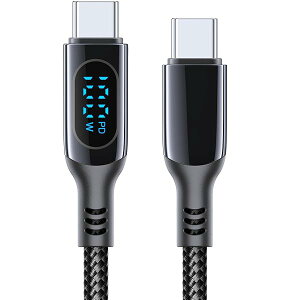 yzDC01 USB Type C P[u 100W/5A PDΉ Type-C to Type-C }[d o̓XN[\ iC҂ ^Cvc [dR[h iPhone 16/15/15 Pro/15 Plus/15 Pro