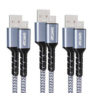 【送料無料】マイクロ USB ケーブル 【1.5M/3本セット】 Micro USB ケーブル QC3.0/2.0対応 急速充電 高速データ転送 アンドロイド充電ケーブル Androidスマホ対応 usbケーブル マイクロb 断線防止