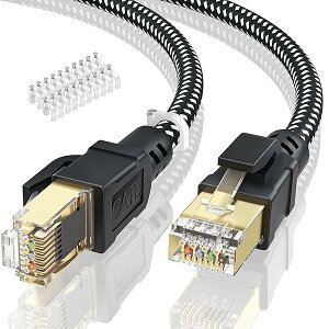 yzLANP[u 25M CAT8 Llan tbg40Gbps 2000MHz  RJ45 RlN^ JeS[8 lanP[u  lanP[uP[u  C[Tlbg  Q[p ɑΉ