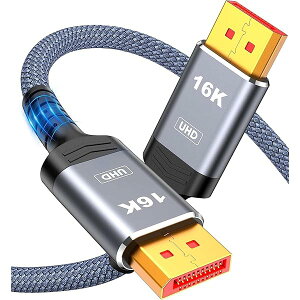 yzdisplayportP[u 16k 2.1Ki dpP[u 2m ` 80Gbps 16K@60Hz 10K@60Hz 8K@120Hz 4K@240Hz HDR DSC FreeSync G-SyncΉ