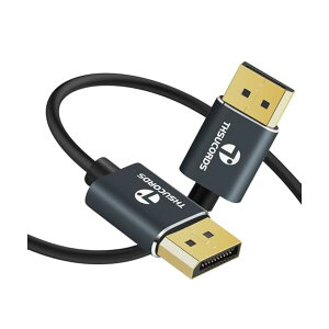 【送料無料】フレキシブル薄型8K 4K ディスプレイポートケーブル 5M 認証済みウルトラスリム DisplayPort 1.4 コード 8K@60Hz対応 4K@120Hz 32.4Gbps ゲーミングノートパソコン テレビ PC コンピューター