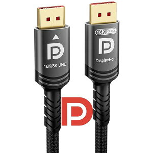 yz16k 8k DisplayPort 2.1 P[u 80Gbps 2[gAVESA F蒴rbg[g DP P[u UHBR20 HDR10+ DSC1.2a 16k 60Hz 8k 120Hz 4k 240Hz 165Hz