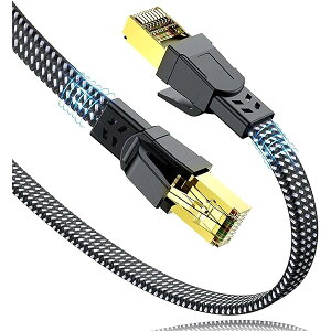 yzCAT8 LANP[u 1m bVґg 40Gbps/2000MHzΉ x[ ܐ܂h~RJ45RlN^ V[h݌v zXgXt[ PS5 Xbox Series X [^[fΉ ICQ[ 4K