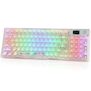 �y���������zF98pro �Q�[�~���O�L�[�{�[�h �����L�[�{�[�h �z�b�g�X���b�v���J�j�J���L�[�{�[�h �e���L�[ ���C�����X �s���N �����L�[�L���b�v RGB�o�b�N���C�g 95�L�[ Android/OS/Mac/Windows�Ή� BT