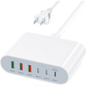 yzvő185W USB RZg P|-g100W܂ł̍oJ MacBook USB-C }[d 6|[g Type-C×3 / USB-A×3 MAC ACA_v^[ [d RZg ^CvC iPhone }[d US
