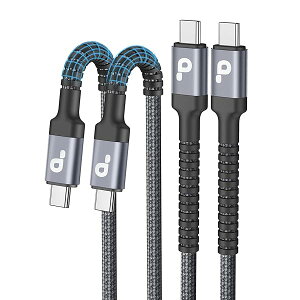 yzUSB CP[u 2M ^CvC P[u PDΉ 60W/5A }[d USB-C to USBC iC҂ fh~ iPhone 16/15/iPad/MacBook Pro/Galaxy S24/Matebook/iP