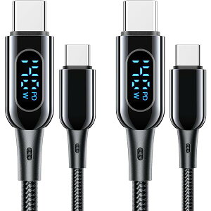 yzDC03 USB Type C P[uy140W/5A 2{ZbgzPDΉ Type-C to Type-C }[d o̓XN[\ iC҂ ^Cvc [dR[h iPhone 16/15/15 Pro/15 Plus/1