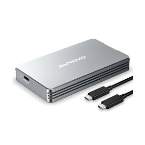 yzThunderbolt 4/3 & USB4 M.2 PCIe 2280 M-KEYiB+M KEYjNVMe SSD OtP[X ,40Gbps NVME SSD P[X , ő2700MB/s ,A~,USB-Cڑ