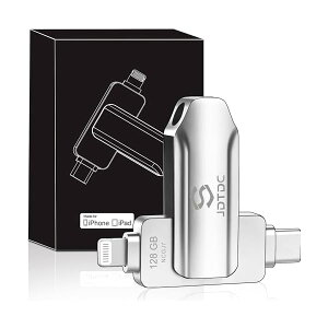 【送料無料】Apple MFi 認証iPhoneメモリ128GBフラッシュドライブ iPhone バックアップ iPad USBメモリ アイフォン USBメモリ フラッシュメモリ Lightning メモリアイフォン アイパット スマホ 写真データ