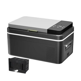 【送料無料】車載冷蔵庫 26L バッテリー付き -20℃?20℃ 急速冷凍 ポータブル冷蔵庫 大容量 省エネ 4WAY電源対応 電池 DC12V24V/AC100V 車載家庭両用 車載冷蔵冷凍庫 静音 低電圧保護 車中泊 キャンプ 台風 災害時に大活