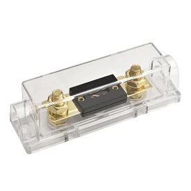 【送料無料】車 60A ANLヒューズ付きANLヒューズホルダー 自動車 バイク オーディオサブウーファー 用品 金色 1個入り