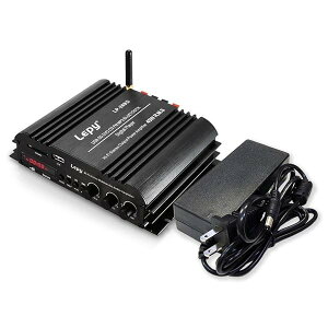 【送料無料】Bluetooth4.0対応 LEPY 4chコンパクトオーディオアンプ 出力45W×4ch USB/SDカード再生可 Hi-Fiステレオパワーアンプ 12V 5Aアダプター付属 LP-269S
