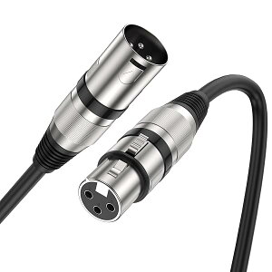 【送料無料】xlr ケーブルマイクケーブル1メートル(1m)キャノンケーブル xlr オスメス ケーブル XLRバランス接続マイク録音用 コンデンサマイク、AVアンプ、スピーカー、楽器ケーブル、ノ