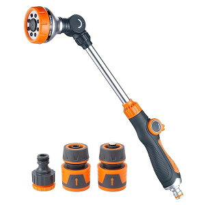 【送料無料】ホース用ウォーターノズル 自動ガーデンホース噴霧器 ペットの洗濯 車の掃除 自動ガーデンホースノズル 人間工学に基づいたハンドル 植物や芝生の水やり 車やペットの掃除