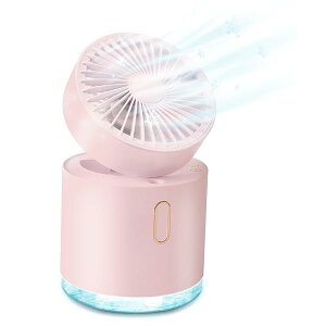 【送料無料】【 2025 折り畳み式 ポータブルクーラー 】 卓上 冷風機 冷風扇 小型 充電式 静音 5000mAh大容量 30時間連続 急速充電 強力 扇風機 一台五役 送風 冷やし 加湿 空気清浄 間接照明 コ