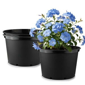 【送料無料】大型プランター 40cm 3点セット プラスチック 植木鉢 側面排水穴付き 厚み2mm 植え替え簡単 | 野菜 果樹 花き栽培 家庭菜園 園芸 観葉植物 鉢植え 深鉢 屋内・屋外用 径400×高さ260mm