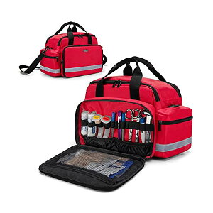 【送料無料】メディカルバッグ 救急バッグ 救急箱 家庭 学校 赤