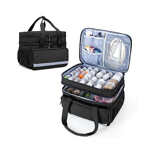 【送料無料】メディカルバッグ 二層式 救急バッグ 救急箱 仕分けしやすい 薬収納 大容量 ブラック
