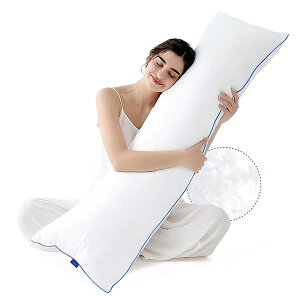 【送料無料】抱き枕 だきまくら 本体 160×50cm 大きいサイズ 横向き寝 等身大 男女兼用 厚み調整可能 ふわふわ 安眠枕 快眠サポート ロングピロー 妊婦/プレゼント 無地 (ホワイト)