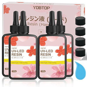 【送料無料】UVレジン液 400g レジン液 大容量 ハードタイプ成形 UV/LED対応 高い透明 黄変なにくい 急速硬化 低刺激性 初心者向け DIY手作り 低アレルギー性 ジュエリー デザイン 用途広い UVレ