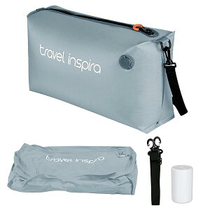 【送料無料】旅行用圧縮袋 収納 「1枚+電動ポンプ」22L 衣類50%圧縮 手動&真空ダブルモード 3WAY TPU高耐摩耗素材 完全密封設計 軽量 旅行/収納用 スレートブルー