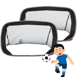 【送料無料】サッカーゴール 2個セット子供用 ミニ 80×61×61CM 折りたたみ式 室内 屋外 兼用 自宅 庭 公園 フットサル ゴール 練習用 軽量 ポータブル プレゼント