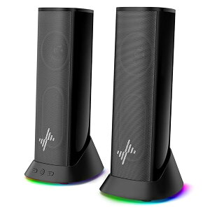 yzPCXs[J[ p\Rp Hi-FiXeI dቹ 9LEDCg USB/Type-Cd 3.5mmLڑ p\RXs[J[ fXNgbv/m[gPC/j^[/PS5/XboxΉ