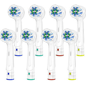 【送料無料】ブラウン オーラルB 対応 電動歯ブラシ 替えブラシ マルチアクションブラシ EB50 回転ブラシ braun oral b 用の 互換ブラシ オーラルケ 歯垢除去 家庭用 白 8本