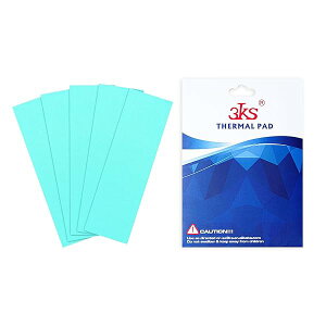 【送料無料】サーマルパッド 5個 熱伝導シート厚度 0.5mm 熱伝導率 12.8 W/mk ヒートシンク SSD CPU LED Ps4 ノートパソコン冷却 IC チップセット 熱伝導用 両面熱伝導 シリコーンパッド セット チッ