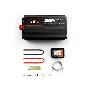 【送料無料】12V 2000W 純正弦波 インバーター 正弦波4000W(瞬間出力)DC12V AC100V変換 4つのACコンセント 2つのUSB出力ポート 50Hz/60Hz周波数切替可能 リモートコントロール可能 カーインバーター
