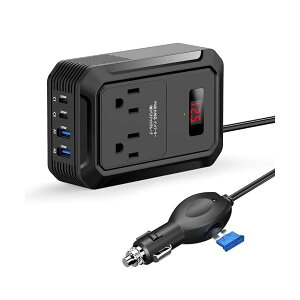 yzCo[^[ Cg 200W uŁv 12v 100v dیt VK[\Pbg RZg }d ԍڗp J[Co[^[ USB-C PD 30W/ USB-A QC 18W v4|[g Ro[^[ 