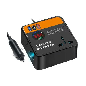 yzCo[^[ 200W VK[\Pbg RZg,DC12V/24VDC110Vɕϊ J[Co[^[, USB}[d(18W)fAUSB/m[gp\Rpԍڏ[d