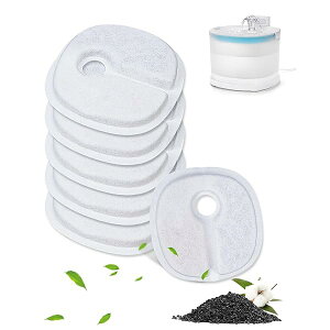 【送料無料】猫水飲み器用フィルター 猫 水フィルター 互換フィルター 猫 犬 水飲み器 フィルター 猫 給水器 ペット 自動給水器 フィルター 高効率フィルター 互換品 6 枚